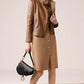 Casual Brown Leather Jacket for Women