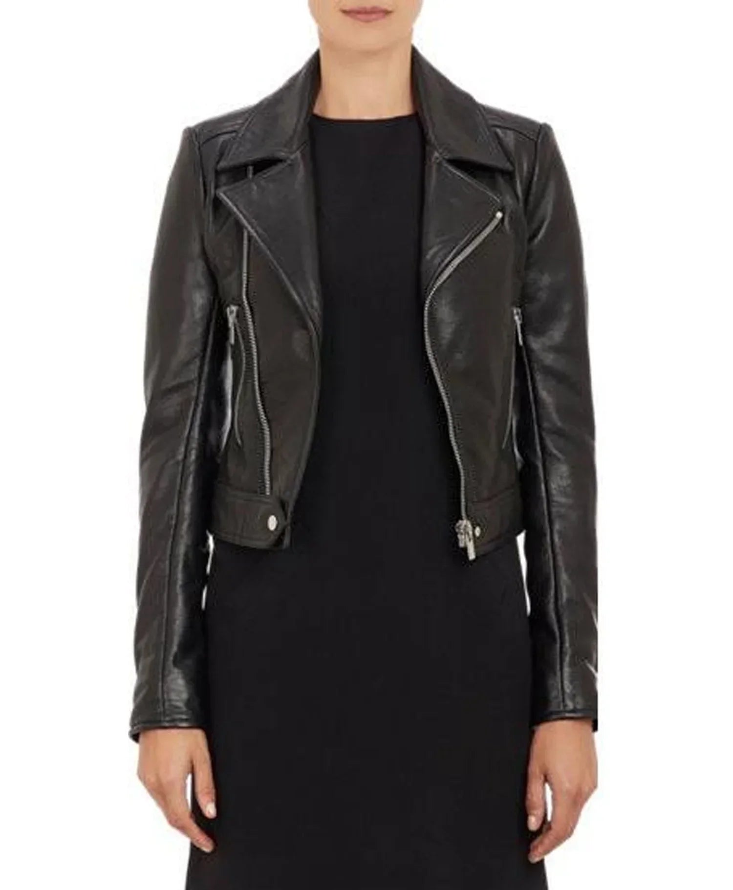 Women Real Leather Biker Fashion Jackets