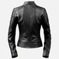 Women's Stylish Black Leather Jacket
